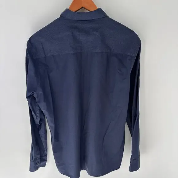 ROBERT BARAKETT Men's Collared Long Sleeve Shirt // L - Picture 8 of 8